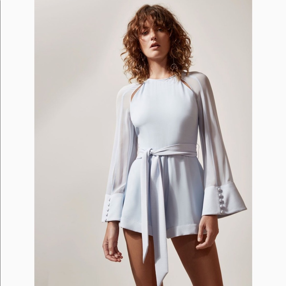 NWT C/MEO COLLECTIVE PRESENCE PLAYSUIT mist (S)